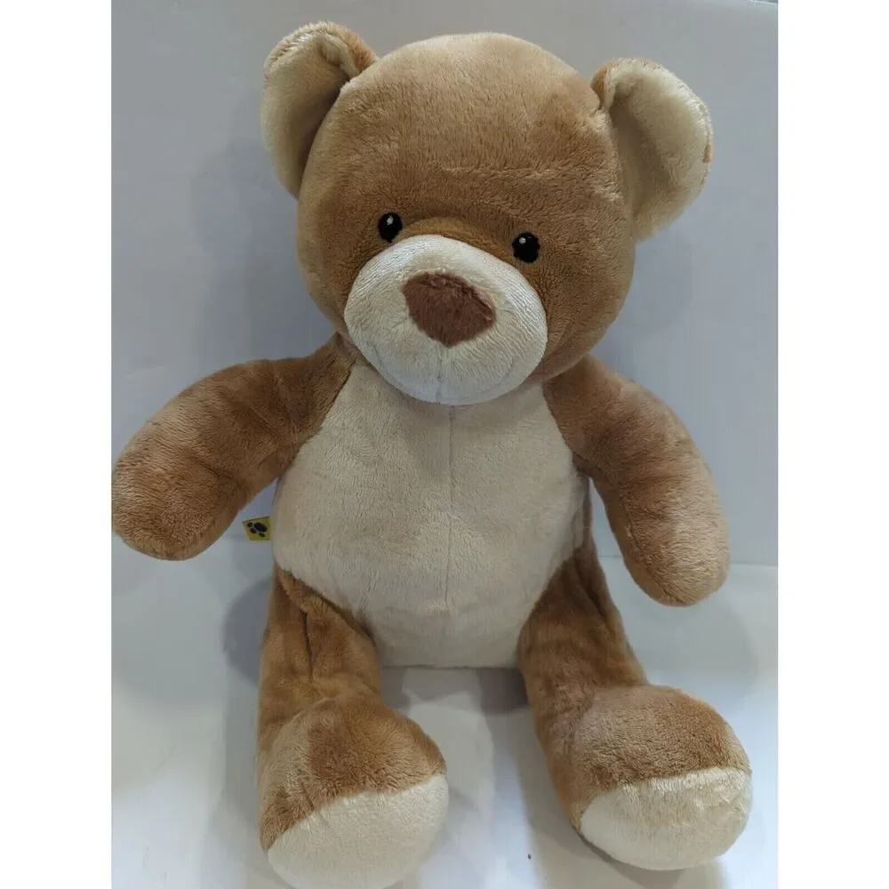 Build a Bear Retired Velvet Hugs Teddy Bear‎ Soft Beige Tan Plush BABW